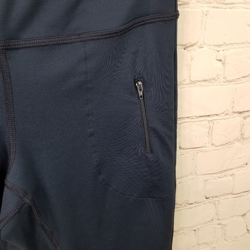 Athleta Dark Teal Capri leggings size small - Picture 3 of 5